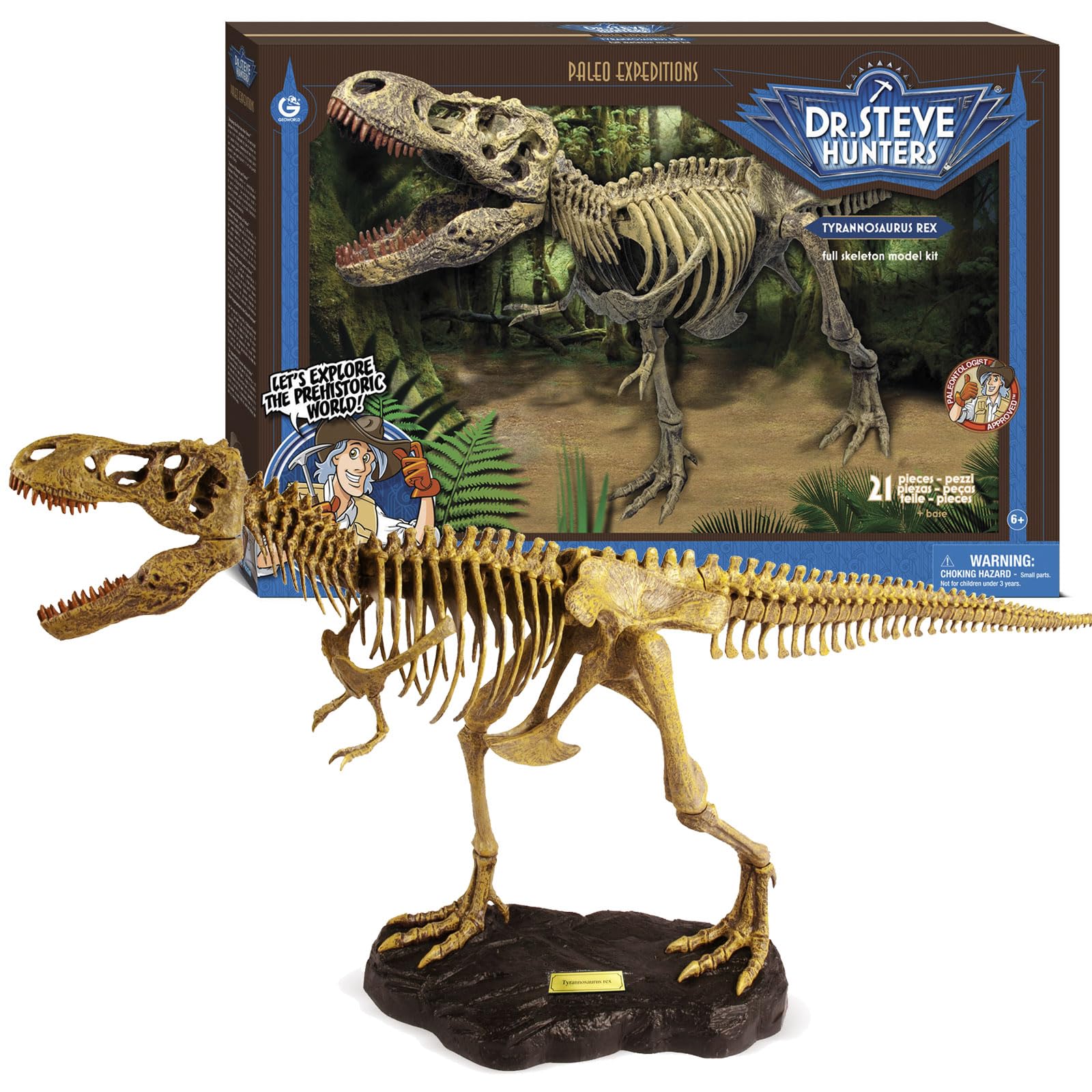 Amazon.co.jp: Geoworld ティラノサウルス レックス スケルトンモデル